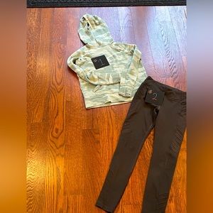 Athleta girl pants and hoodie